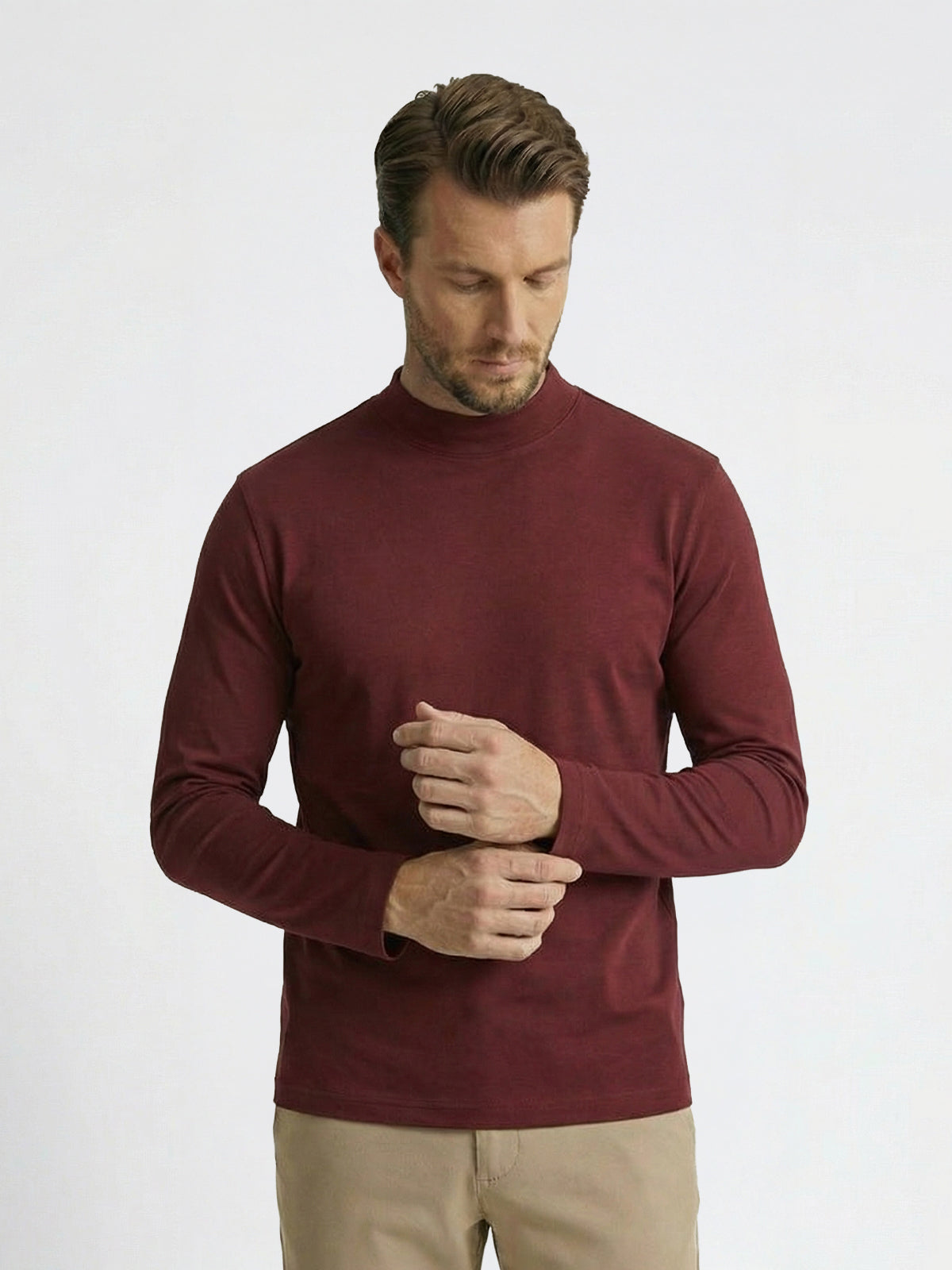 Smart Longsleeve shirt Burgundy