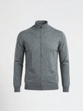 Zip Cardigan Silver Ash